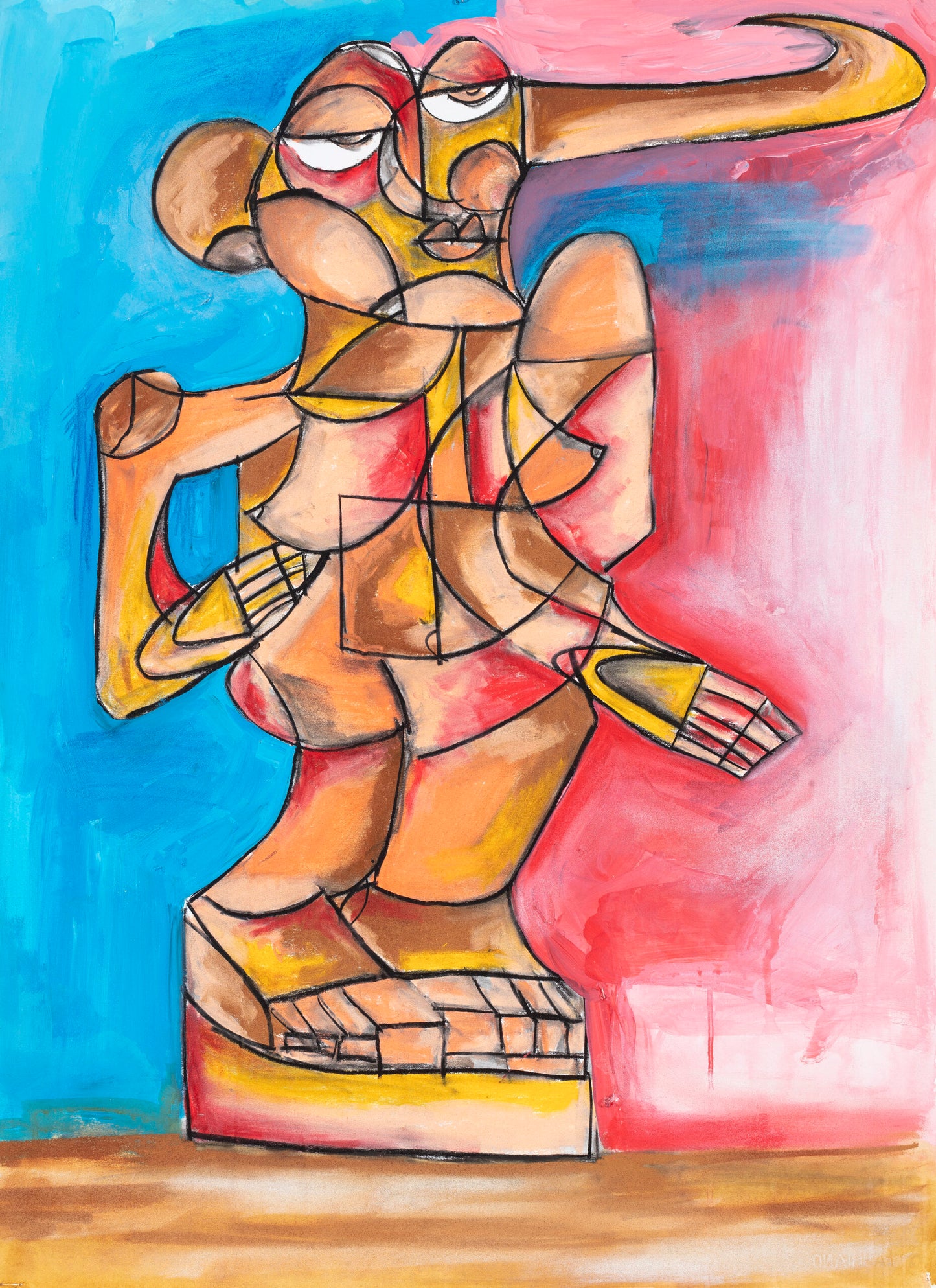 African sculpture drawing #2