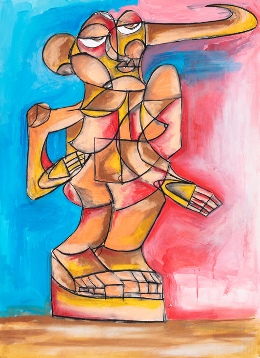 African sculpture drawing #2