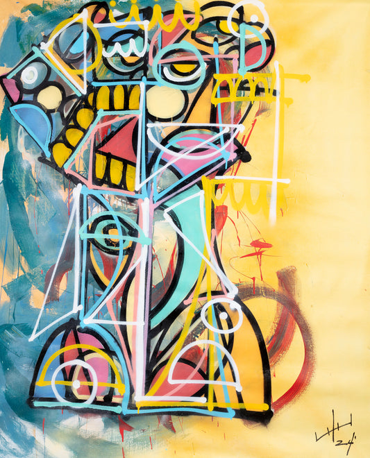 Yellow sun and Turquoise prayers